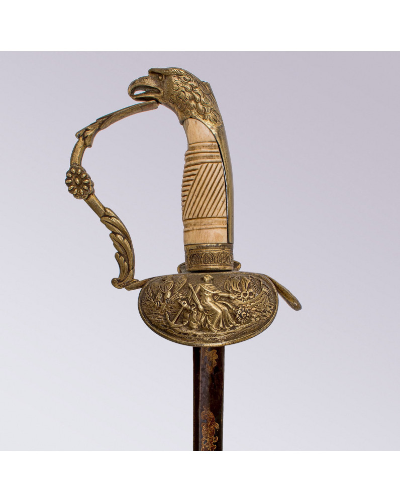 Eagle Head American Naval Officer Horstmann Sword Circa 1830