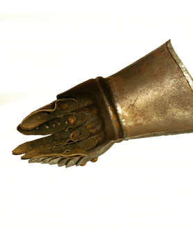Vintage reproduction gauntlet, early 20th century.