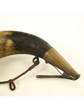 Large French Artillery Powder Horn - French, late 18, early 19 century.