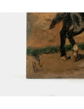 Tableau - Officier Cuirassier et son Cheval