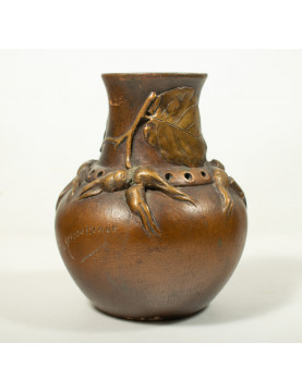 Henri-Laurent DESROUSSEAUX (1862-1906) , L'Isle Adam : Vase Art Nouveau