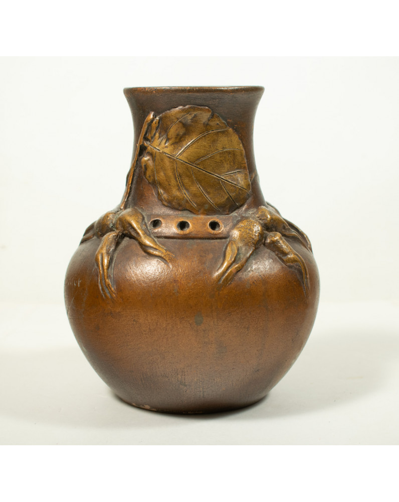 Henri-Laurent DESROUSSEAUX (1862-1906) , L'Isle Adam : Vase Art Nouveau