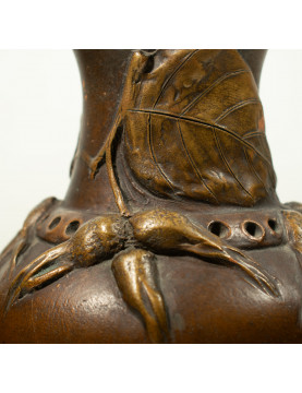 Henri-Laurent DESROUSSEAUX (1862-1906) , L'Isle Adam : Vase Art Nouveau