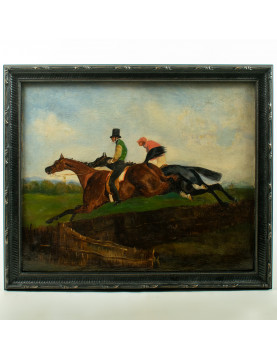 La Petite Course No. 9  - Alfred de Dreux, 19eme siecle