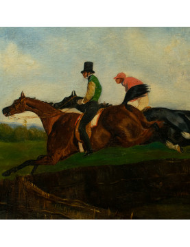 La Petite Course No. 9  - Alfred de Dreux, 19eme siecle