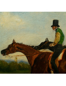 La Petite Course No. 9  - Alfred de Dreux, 19eme siecle