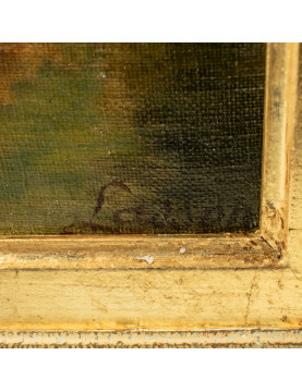 LASSON Port à Venise Huile sur toile